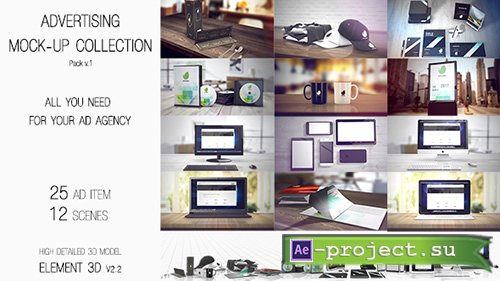 Videohive: Advertising Mock Up Collection - Project for After Effects 