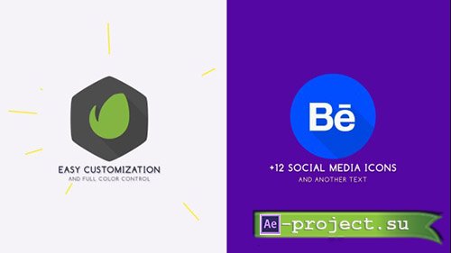 Videohive: Flat Logo Animation 20243508 - Project for After Effects 