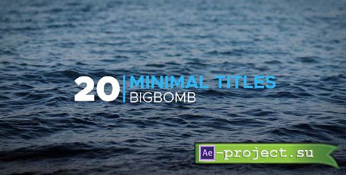 Videohive: Minimal Titles 20190986 - Project for After Effects 