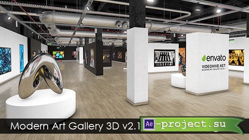 Videohive: Modern Art Gallery 3D v2.1 - Project for After Effects