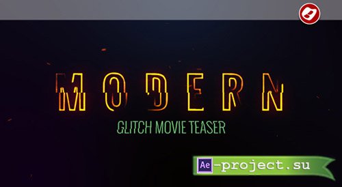 Videohive: Modern Glitch Movie Teaser - Project for After Effects 
