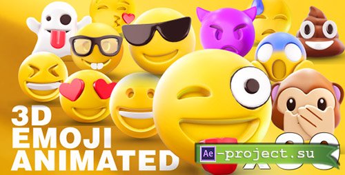 Videohive: EMOJI 3D animated - Project for After Effects 