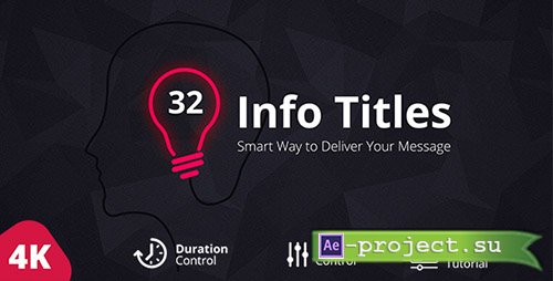 Videohive: Info Titles Pack - Project for After Effects