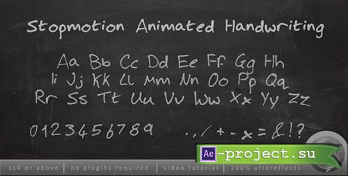 Videohive: Stopmotion Handwriting - Project for After Effects 
