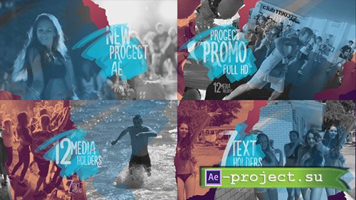 Videohive: Promo Torn Sheets - Project for After Effects 