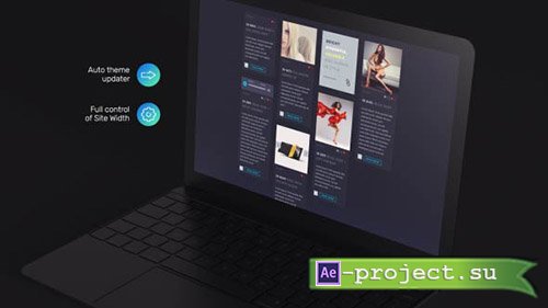 Videohive: Website Laptop Presentation - Project for After Effects 