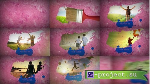 Brush Slideshow - After Effects Templates