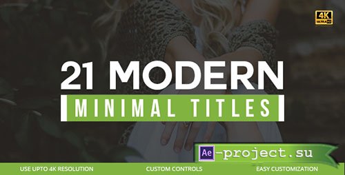 Videohive: 21 Modern Titles - Project for After Effects 