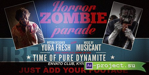Videohive: Horror Zombie Parade - Project for After Effects 