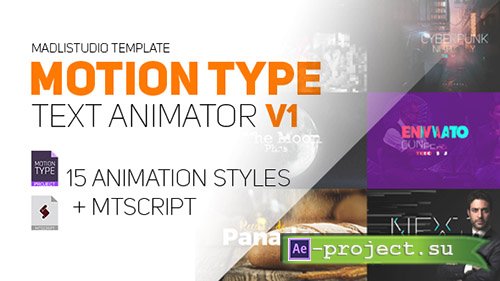 Videohive: Motion Type - Text Animator - After Effects Scripts 