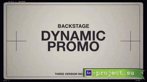 Videohive: Backstage 2013881093 - Project for After Effects 