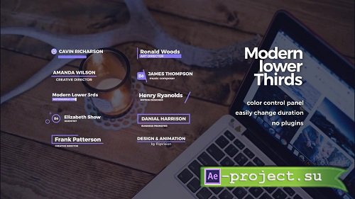 Modern Lower 3rds 44380 - After Effects Templates