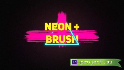 Neon Brush Titles 44469 - After Effects Templates