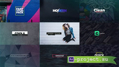 Videohive: Fast Titles 20532602 - Project for After Effects 