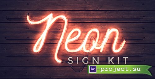 Videohive: Neon Sign Kit V2.5 - Project for After Effects 