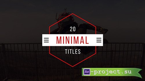 Videohive: Minimal Titles - Project for After Effects 