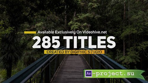 Videohive: Titles Animation 20675116 - Project for After Effects 