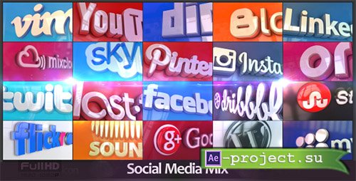 Videohive: Social Media Mix - Project for After Effects 