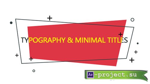 Videohive: Typography & Minimal Titles - Project for After Effects 