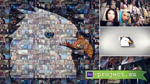 Videohive: Simple Mosaic Logo - Project for After Effects 