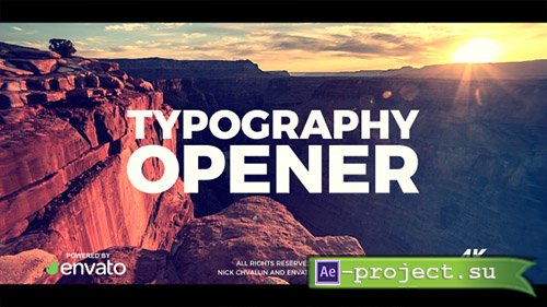 Videohive: Typography Opener 20836352 - Project for After Effects 