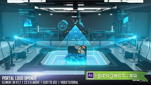 Videohive: Portal Logo Opener - Project for After Effects  