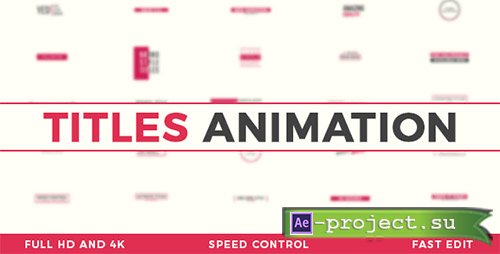 Videohive: Titles Animation 20676995 - Project for After Effects 