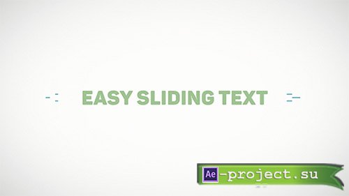 Videohive: Easy Sliding Text - Project for After Effects 