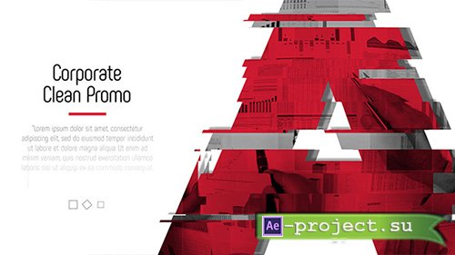 Videohive: Glitch Corporate - Clean Promo - Project for After Effects 
