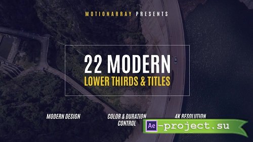 22 Modern Lower Thirds & Titles - After Effects Templates