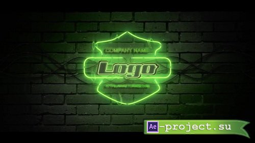 Rain Neon Logo 50656 - After Effects Templates
