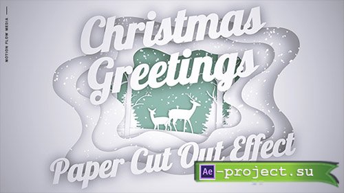 Videohive: Christmas Greetings - Paper Cut Out - Project for After Effects 