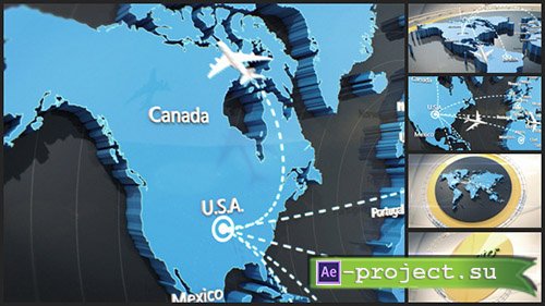 Videohive: Global World Connection - Project for After Effects & Cinema 4D Templates
