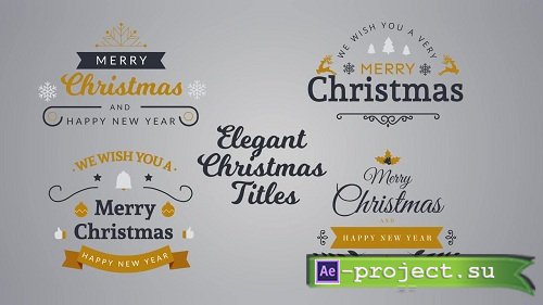 Elegant Christmas Titles 52149 - After Effects Templates