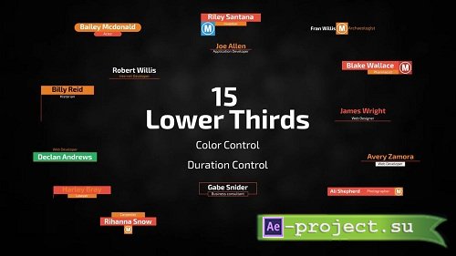 15 Lower Thirds 52455 - After Effects Templates