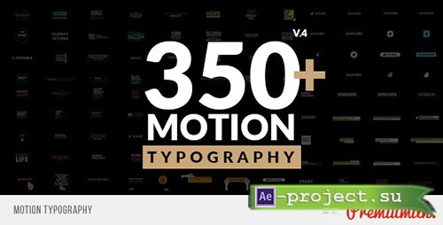 Videohive: Motion Typography 20645019 - Project for After Effects