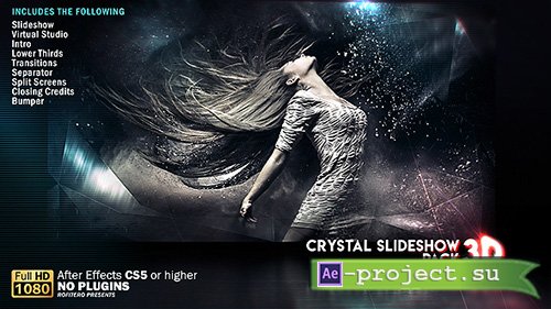 Videohive: Crystal Slideshow Pack 3D - Project for After Effects