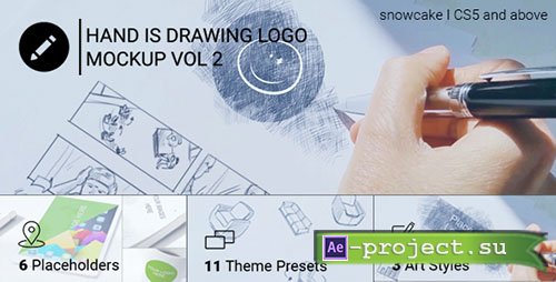 Videohive: Hand Is Drawing Logo Mockup Volume 2 | Corporate - Project for After Effects
