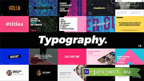 Videohive: Typography 20906628 - Project for After Effects 