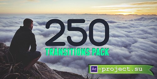 Videohive: 250 Transitions Pack - Project for After Effects 