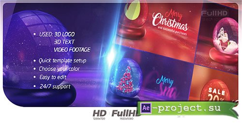 Videohive: Christmas Opener 20916733 - Project for After Effects 