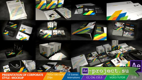 Videohive: Presentation of Corporate Style - Mockup - Project for After Effects 