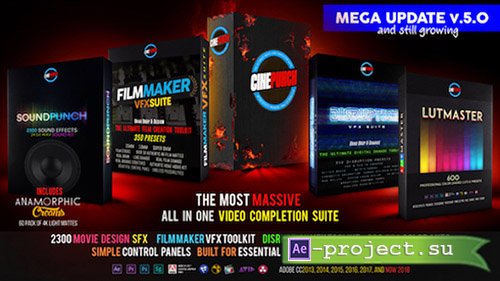 Videohive: CINEPUNCH Master Suite V5.0 - After Effects Add Ons & Project 