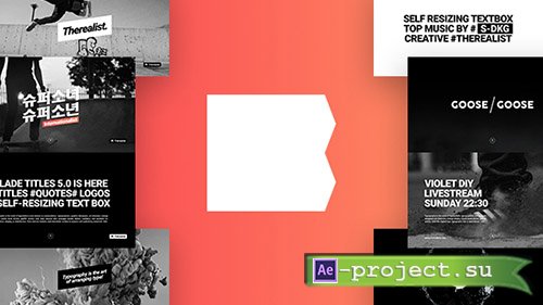 Videohive: Titles V5 - Project for After Effects 