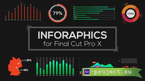 Videohive: Infographics Builder for Final Cut Pro X - Apple Motion Templates