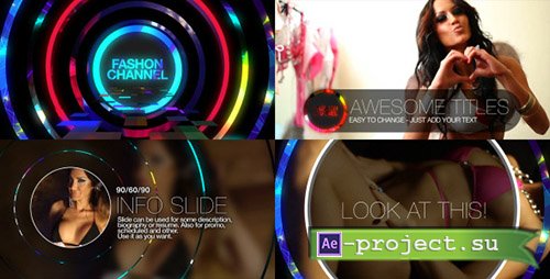 Videohive: Fashion channel - Broadcast Design Package - Project for After Effects