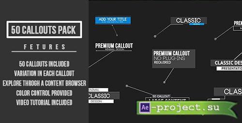 Videohive: Callout Pack - Project for After Effects 