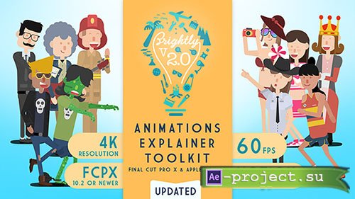Videohive: Brightly | Animations Explainer Toolkit - Final Cut Pro X & Apple Motion