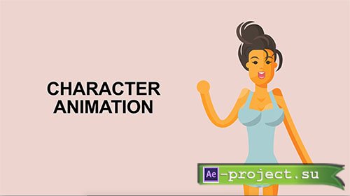 Videohive: Sexy Girl Character Rigged Animation - Project for After Effects 
