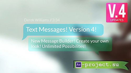 Videohive: Text Messages v.4 - Project for After Effects
